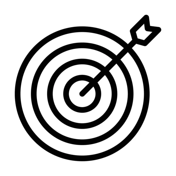 Dart Vector Thick Line Icon Für Den Persönlichen Und Kommerziellen — Stockvektor