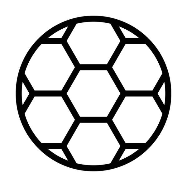 Football Vector Thick Line Icon Für Den Persönlichen Und Kommerziellen — Stockvektor