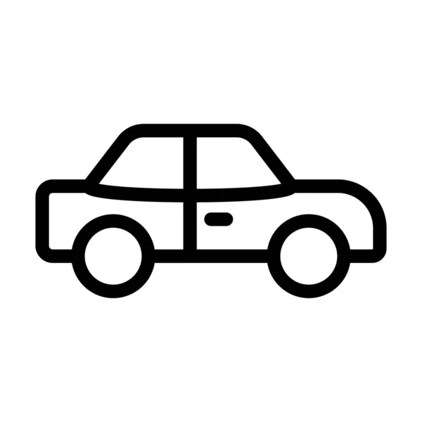 Toy Car Vector Gruba Ikona Linii Użytku Osobistego Komercyjnego — Wektor stockowy