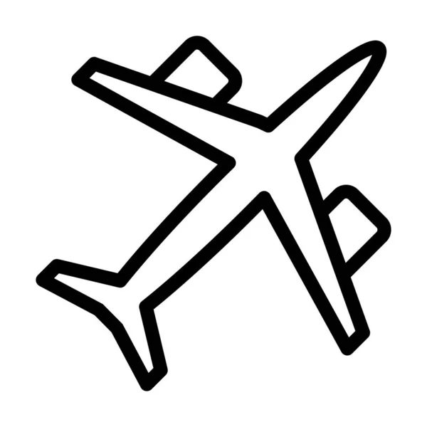 Icône Épaisse Ligne Vecteur Avion Jouet Pour Usage Personnel Commercial — Image vectorielle