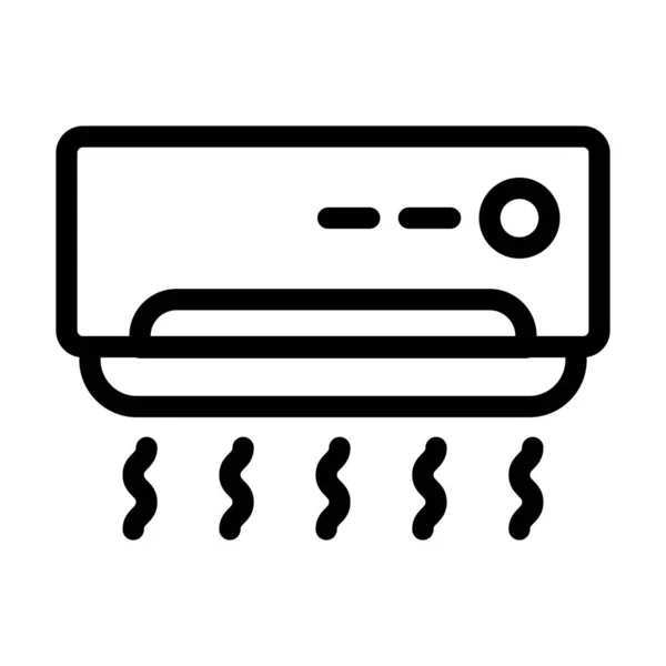 Klimaanlage Vector Thick Line Icon Für Den Persönlichen Und Kommerziellen — Stockvektor