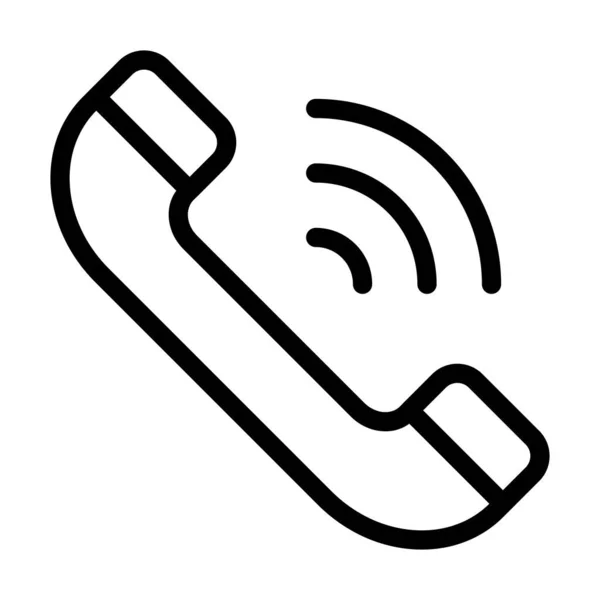 Телефон Векторна Піктограма Товстої Лінії Особистого Комерційного Використання — стоковий вектор
