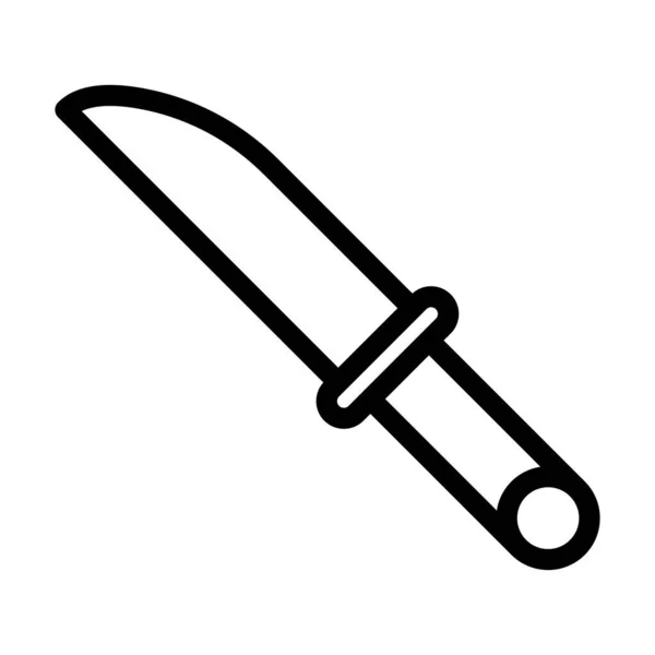 Icono Línea Gruesa Del Vector Del Cuchillo Para Uso Personal — Vector de stock