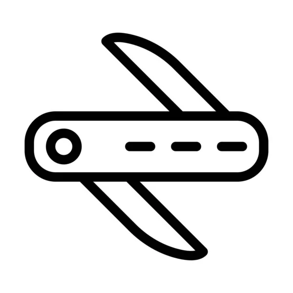 Multi Tool Vector Thick Line Icon Für Den Persönlichen Und — Stockvektor