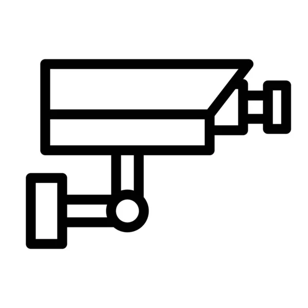 Cctv Vector Thick Line Icon Personal Commercial Use — 스톡 벡터