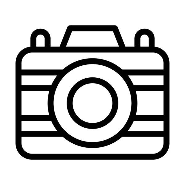Ícone Grosso Linha Vetor Câmera Para Uso Pessoal Comercial — Vetor de Stock
