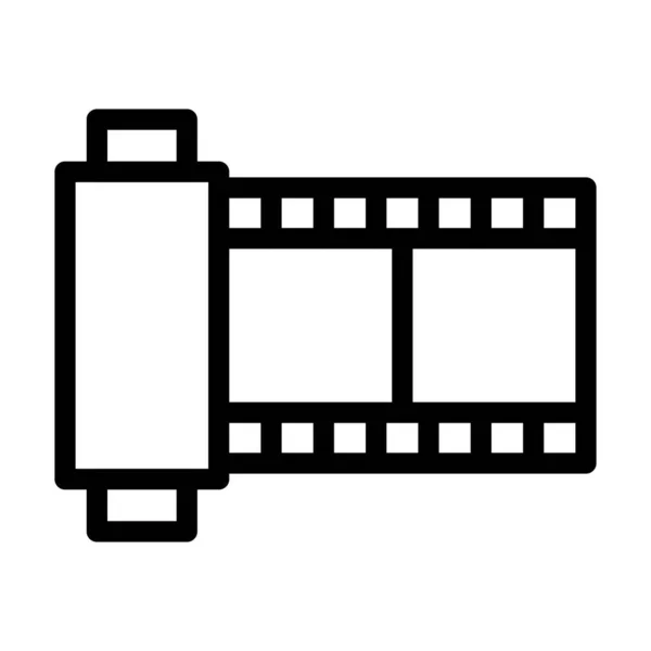 Icono Línea Gruesa Del Vector Película Cámara Para Uso Personal — Vector de stock