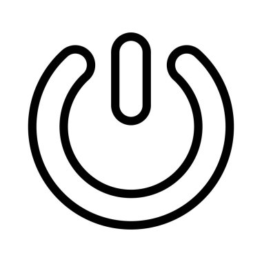 Kişisel ve ticari kullanım için Güç Vektörü Kalın Çizgi Simgesi