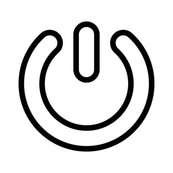 Power Vector Thick Line Icon Für Den Persönlichen Und Kommerziellen — Stockvektor