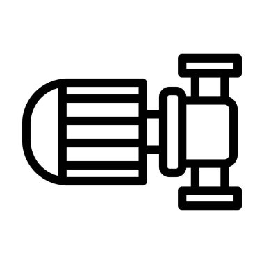 Kişisel ve Ticari Kullanım İçin Pompa Kalın Çizgi Simgesi
