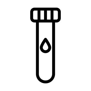 Kişisel ve ticari kullanım için Kan Numunesi Kalın Çizgi Simgesi