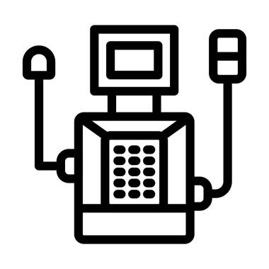 Kişisel ve ticari kullanım için Ventilatör Vektör Kalın Çizgi Simgesi