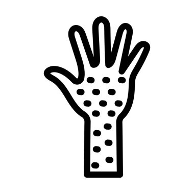 Kişisel ve ticari kullanım için Alerji Vektörü Kalın Çizgi Simgesi