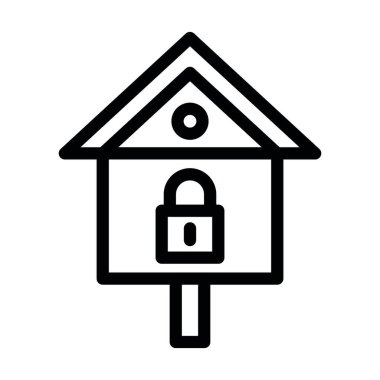 Kişisel ve Ticari Kullanım İçin Tahliye Vektörü Kalın Çizgi Simgesi