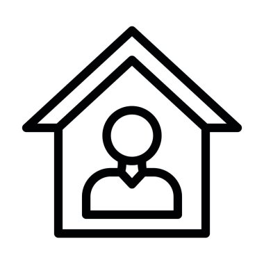 Yetimhane Vektörü Kalın Hat Kişisel ve Ticari Kullanım Simgesi