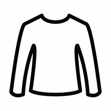 Kişisel ve ticari kullanım için Süveter Vector Kalın Çizgi Simgesi