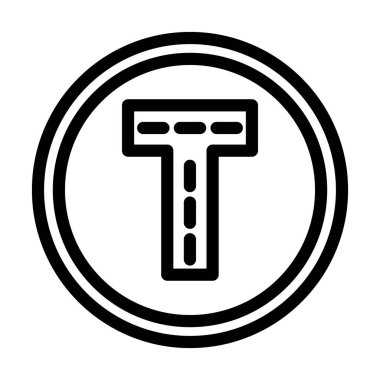 Kişisel ve Ticari Kullanım İçin Bağlantı Vektörü Kalın Çizgi Simgesi