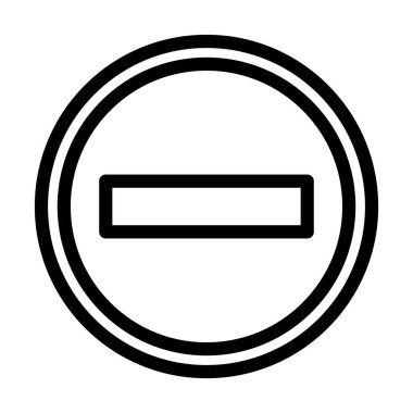 Kişisel ve ticari kullanım için Giriş Vektörü Kalın Çizgi Simgesi Yok