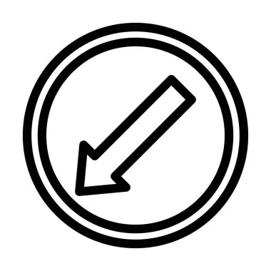 Kişisel ve ticari kullanım için Sağ Vektör Kalın Çizgi Simgesini Koru