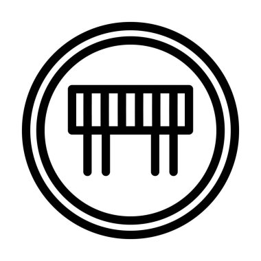 Kişisel ve ticari kullanım için Çalışan Vektör Kalın Çizgi Simgesi