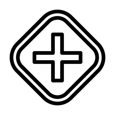 Crossways Kişisel ve Ticari Kullanım için Kalın Çizgi Simgesi İmzala