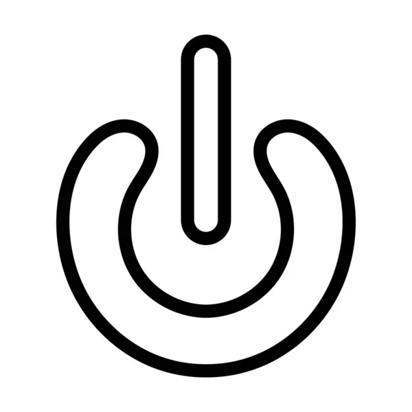 Schalten Sie Vector Thick Line Icon Für Den Persönlichen Und — Stockvektor