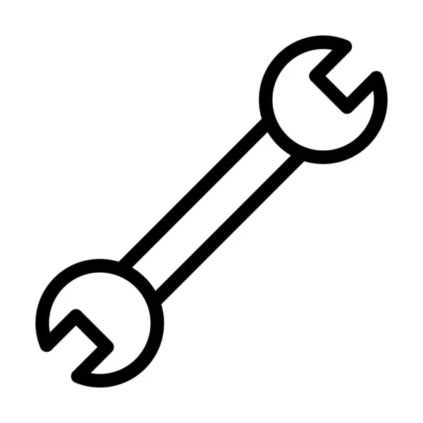 Llave Vector Thick Line Icono Para Uso Personal Comercial — Vector de stock