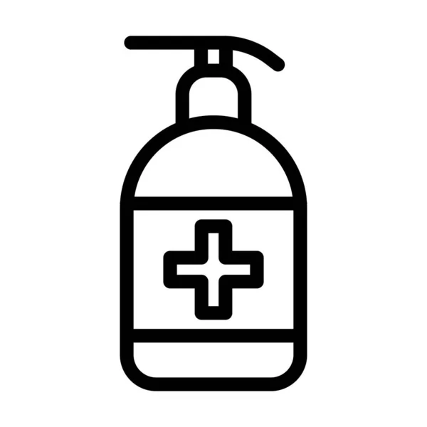 Sanitizer Vector Thick Line Icon Für Den Persönlichen Und Kommerziellen — Stockvektor