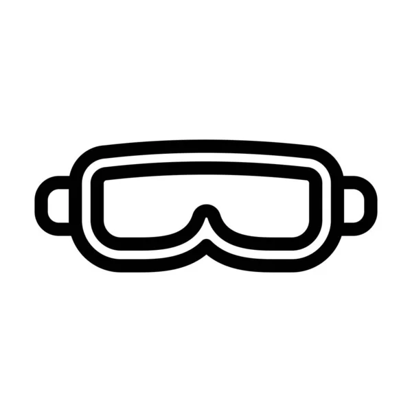 Glasögon Vektor Tjocka Linje Ikonen För Personligt Och Kommersiellt Bruk — Stock vektor