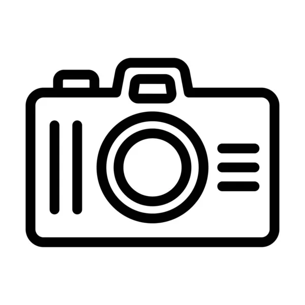 Fényképezés Camera Vector Thick Line Icon Személyes Kereskedelmi Használatra — Stock Vector