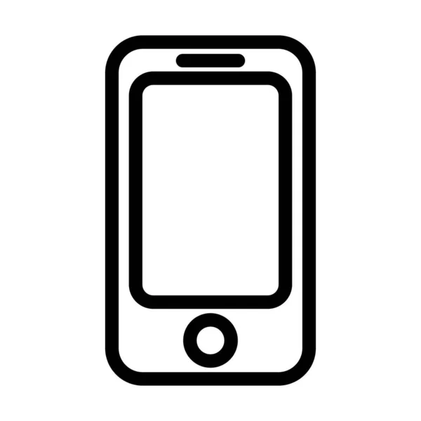 Icône Ligne Épaisse Vecteur Smartphone Pour Usage Personnel Commercial — Image vectorielle