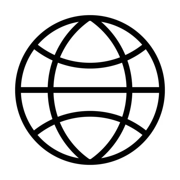 Глобальна Піктограма Векторної Товстої Лінії Особистого Комерційного Використання — стоковий вектор