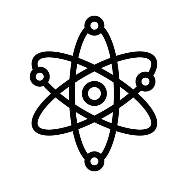 Ядерний Вектор Товста Лінія Піктограма Особистого Комерційного Використання — стоковий вектор