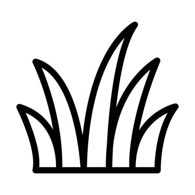 Kişisel ve ticari kullanım için Çim Vektörü Kalın Çizgi Simgesi