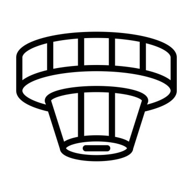 Duman dedektörü Kalın Çizgi Simgesi Kişisel ve Ticari Kullanım İçin