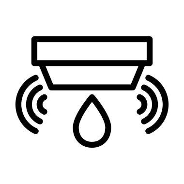 Kişisel ve ticari kullanım için Sensör Vektör Kalın Çizgi Simgesini Sel ile Doldur