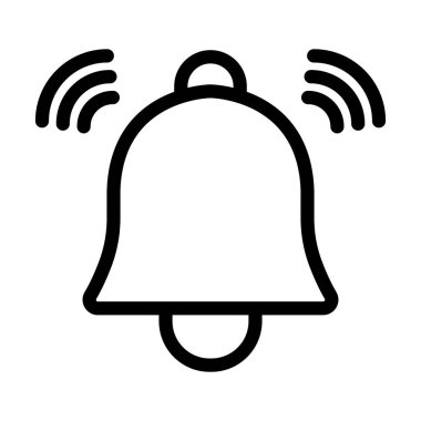 Kişisel ve ticari kullanım için Alarm Vektörü Kalın Çizgi Simgesi