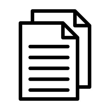 Kişisel ve Ticari Kullanım İçin Dosya Vektörü Kalın Çizgi Simgesi