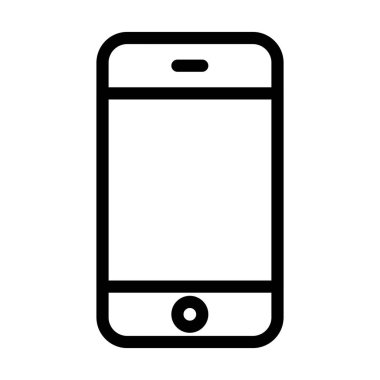 Kişisel ve ticari kullanım için Mobil Vektör Kalın Çizgi Simgesi