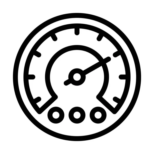 Gauge Vector Thick Line Icon Für Den Persönlichen Und Kommerziellen — Stockvektor
