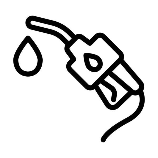 Fuel Vector Thick Line Icon Für Den Persönlichen Und Kommerziellen — Stockvektor