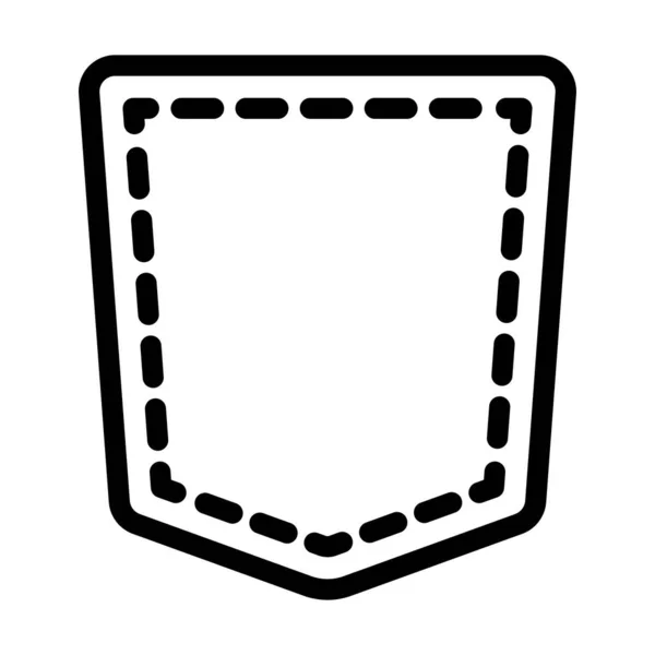 Pocket Vector Παχιά Γραμμή Εικονίδιο Για Προσωπική Και Εμπορική Χρήση — Διανυσματικό Αρχείο