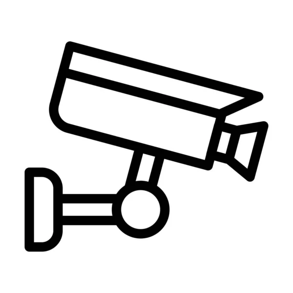 Cctv Vector Thick Line Icon Personal Commercial Use — 스톡 벡터