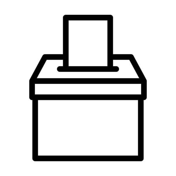 Vote Vector Thick Line Icono Para Uso Personal Comercial — Archivo Imágenes Vectoriales