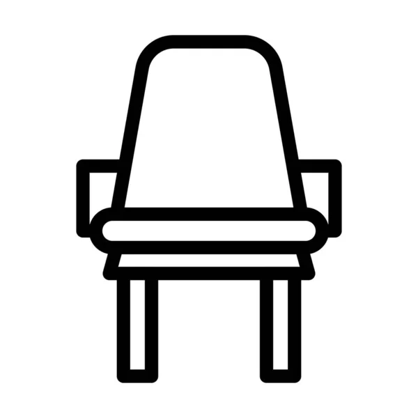 Піктограма Сидіння Векторна Товста Лінія Особистого Комерційного Використання — стоковий вектор