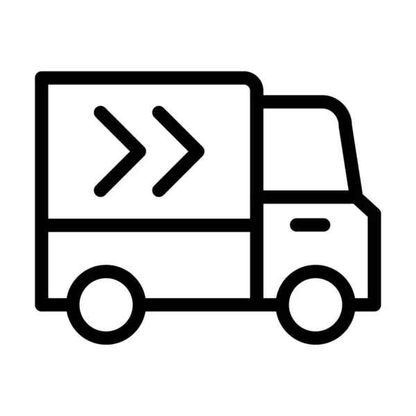 Delivery Vector Thick Line Icon Für Den Persönlichen Und Kommerziellen — Stockvektor