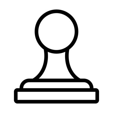 Kişisel ve ticari kullanım için Pul Vektörü Kalın Çizgi Simgesi