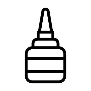 Kişisel ve ticari kullanım için Sıvı Yapıştırıcı Kalın Çizgi Simgesi