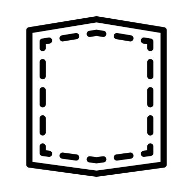 Kişisel ve ticari kullanım için Yama Vektörü Kalın Çizgi Simgesi