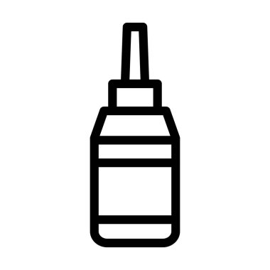 Kişisel ve ticari kullanım için Makine Yağ Vektörü Kalın Çizgi Simgesi